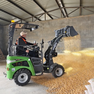 Everun 0.8 tấn er08e máy với nhanh chóng Hitch nhỏ gọn xô điện bánh xe tải nhỏ phía trước <span class=keywords><strong>loader</strong></span> - Product Image 3