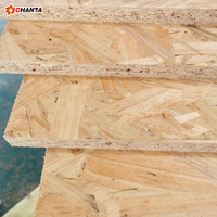 Panneau OSB3 en peuplier rainuré et langué 18 mm, design moderne, E1, formaldéhyde, durable