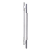 Poignée de porte de bureau double face en acier inoxydable SUS304, à motif diamant, pour porte en verre, installation facile