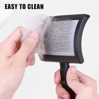 Brosse démêlante en bois à picots longs pour chiens et chats, tailles S, M, L – Outils de toilettage pour animaux de compagnie en gros