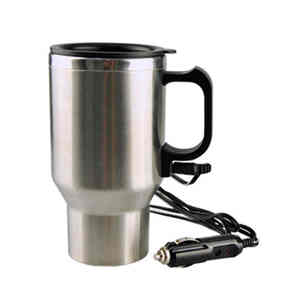 Thermos isotherme 12V pour voiture, 16oz, anti-fuite, écologique, construction métallique, appareil électrique portable pour voiture - Product Image 1