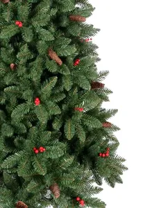 <b>Artificial</b> Pvc Fireproof Red Berry Christmas <b>Tree</b> Plastic Pencil Christmas <b>Tree</b> Home Decoration Slim Green Christmas <b>Tree</b> - Product Image 5