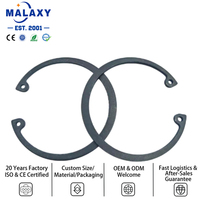 Malaxy Custom Made Per Drawing 65Mn DIN 472 Spring Steel Internal Snap Ring for Mechanical Equipment Internal Circlip