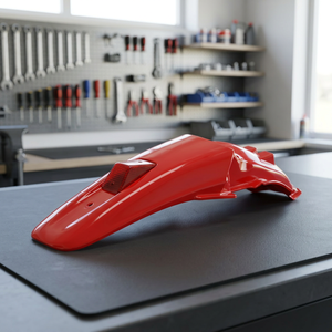 Parafango Posteriore XFUN per XR 650R 2000-2025 con Porta Targa Rosso 069 HO03678069-8 - Product Image 2