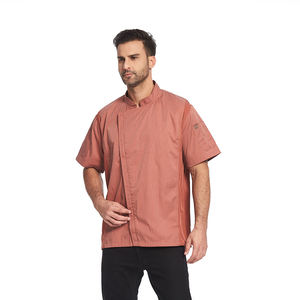 Unisex Heren Chef Jack Zomer Korte Mouw Ademende Kleding Werkkleding Uniform - Product Image 5