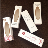 Boîte d'emballage de brillant à lèvres personnalisée, boîte cadeau de luxe, petite boîte de rouge à lèvres de maquillage avec fenêtre