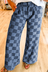Nouveau <span class=keywords><strong>Jean</strong></span> <span class=keywords><strong>Boyfriend</strong></span> Ample à Taille Haute en Denim à Carreaux <span class=keywords><strong>Noir</strong></span> et Bleu Respirant pour <span class=keywords><strong>Femme</strong></span> – Collection 2025 (Vente en Gros) - Product Image 5