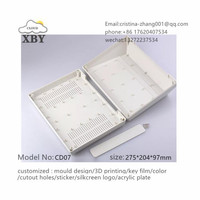 Boîtier en plastique sur mesure pour appareil électronique ABS contrôleur boîte bureau 275*204*97mm CD07