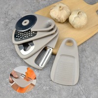 Ensemble de gadgets de cuisine manuels 5 pièces, outils de cuisine gain de place, râpe à fromage et à chocolat, éplucheur de fruits et légumes