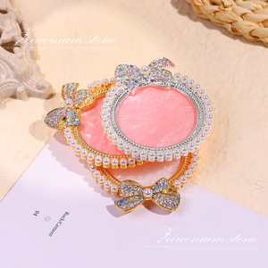 Wholesale Nail Art Painting Ring Palette Makeup Plate Nail Polish Color Mixing Palette Resin Tools Box Made Crystal Acrylic - Product Image 5