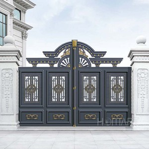 Puerta de Hierro Forjado Simulado de Diseño Moderno, Aislamiento Térmico de Alta Eficiencia, Insonorizada, <span class=keywords><strong>Entrada</strong></span> Principal - Product Image 5