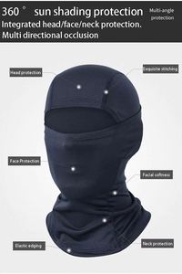 Masque de ski/balaclava personnalisé imprimé avec logo pour homme, protection solaire, doublure intérieure de casque de moto/vélo - Product Image 5