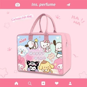 Bolsa <span class=keywords><strong>de</strong></span> Fieltro Personalizada con Diseño <span class=keywords><strong>de</strong></span> Dibujos Animados, Gran Capacidad, Organizador <span class=keywords><strong>de</strong></span> Almacenamiento, Bolsa <span class=keywords><strong>de</strong></span> Compras, Bolsa <span class=keywords><strong>de</strong></span> Viaje Reutilizable, Bolsa <span class=keywords><strong>de</strong></span> Regalo, OEM, ODM - Product Image 2