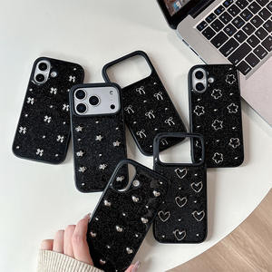 Funda Protectora para Teléfono con Diseño de Flores, Corazón, Lazo y Estrella, de TPU, Antigolpes, para <span class=keywords><strong>iPhone</strong></span> 17 Pro Max, Nueva, Personalizada para Mujer, para <span class=keywords><strong>iPhone</strong></span> 16 15 - Product Image 2