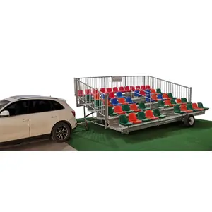 중간 백레스트 좌석을 가진 5 개의 줄 Transportable Bleacher