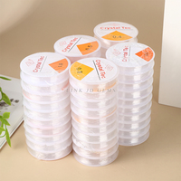 Cordón Elástico Transparente de 0.4-1.0mm para Hacer Pulseras, Hilo de Cristal para Abalorios, Cuerda para Joyería