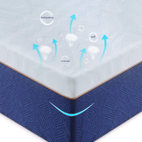 Gel de matelas de massage éponge haute densité à dégagement de pression de haute qualité Matelas en mousse à mémoire de forme Topper matelas en mousse viscoélastique