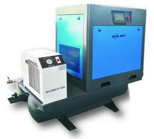Power force 11KW oil free screw air compressor for package , laser engraver ,plasma cutting machine