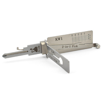 Envío Rápido Lishi 2 en 1 KW1 Pick para Cerraduras Kwikset Herramientas de Suministro para Cerrajeros para Cerraduras Civiles de Puertas del Hogar