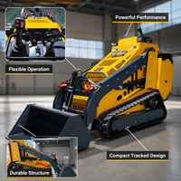 Mini-chargeuse sur chenilles compacte hydraulique EPA Euro 5 pour la ferme, livraison gratuite