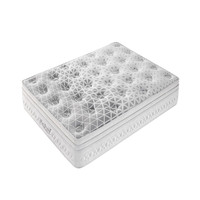 Matelas hybride Queen King Size avec surmatelas en mousse et ressorts ensachés, hypoallergénique, confortable, compressé et roulé dans une boîte