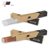 Fil de soudage TIG VECTOR ER70S-6, tige de soudage WIG droite ER50-6 SG2, 1,6 mm/2,4 mm, revêtement cuivre, pour soudage à l'arc à l'argon
