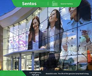 Indoor Vollfarb-LED Transparenter Bildschirm Einkaufszentrum Elektronischer Glasbildschirm LED-Vorhangwand Werbung <span class=keywords><strong>Promotion</strong></span> LED-Display - Product Image 2