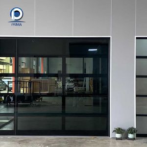 Porte de garage en aluminium à panneaux larges Prima, portes de garage modernes pour appartement et maison privée - Product Image 6