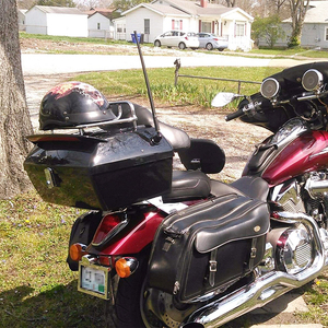 Accesorios para Motocicleta, Baúl Superior para Motocicleta, Caja de Equipaje Trasera con <span class=keywords><strong>Respaldo</strong></span> y Estante para Harley - Product Image 6