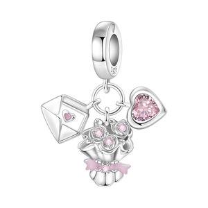 Colgante de planeta en forma de corazón de cobre blanco, superventas, accesorio original de alta gama para pulseras, collares y adornos DIY - Product Image 5