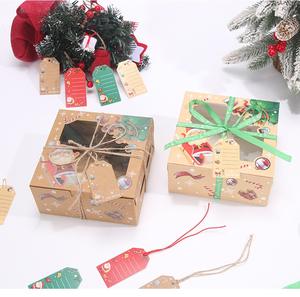 Custom Luxe Kerst Dessert Cake Papier Geschenkdoos Met Doorzichtig Venster - Product Image 5