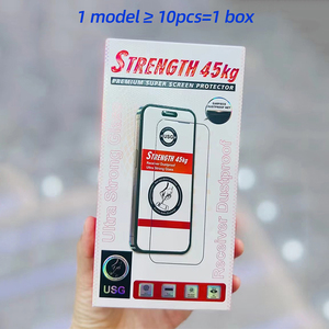 Siêu stong Kính bảo vệ màn hình cao cấp cho iPhone 16 15 14 13 Pro Max usg kính chống tĩnh điện cường độ 45kg không phá vỡ cạnh - Product Image 2