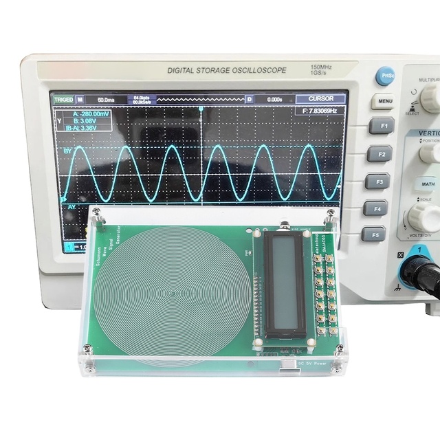 DC 5V Schumann Resonance Frequency Pulse Adjustable Signal Generator Audio Resonator Sine Wave 0.01Hz~100000Hz CE A68