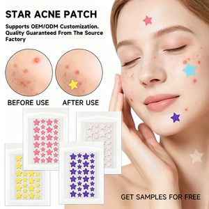 Patchs Hydrocolloïdes <span class=keywords><strong>Anti</strong></span>-Acné Multicolores en Forme d'Étoile – Modèle Étoiles pour Dissimuler les Imperfections – Marque Privée – Patchs <span class=keywords><strong>Anti</strong></span>-Boutons pour Tous Types de Peau - Product Image 1