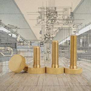 Vis à oreilles métriques en laiton et en cuivre de différentes formes M8x16mm - Product Image 3