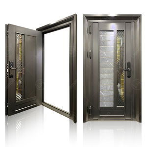 Porte <span class=keywords><strong>d</strong></span>'entrée blindée moderne en acier inoxydable antivol 36x80 – Vente directe usine en gros - Product Image 1