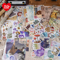 Lote de 30 hojas de papel de la serie Light Smoke para decoración, 6 modelos, Retro, muestra de datos, diario artístico, notas adhesivas