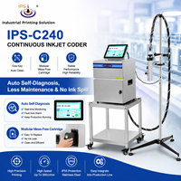 Impresora CIJ Inteligente con Pantalla Táctil de 10.1 Pulgadas, Cartucho Inteligente, Máquina de Codificación de 1-5 Líneas para Alambre Metálico, Goma, Papel, Textil