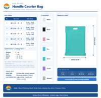 Sacs de courrier anti-poussière en stock avec poignée et ouverture large pour la logistique express, service de personnalisation d'impression