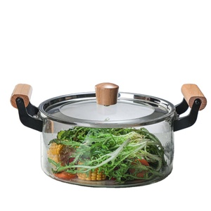 Pot <span class=keywords><strong>de</strong></span> bouillie <span class=keywords><strong>de</strong></span> riz en verre borosilicate avec poignée en <span class=keywords><strong>bois</strong></span>, outil à soupe <span class=keywords><strong>de</strong></span> ml, résistant à la chaleur, à <span class=keywords><strong>feu</strong></span>, vente en gros - Product Image 1