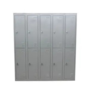 Разборный стальной шкаф для одежды, 10 дверей, серый металлический шкаф, шкаф для хранения