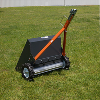 Désherbeur à remorquer robuste, scarificateur de pelouse avec construction solide, outil efficace pour l'échenillage et l'aération de l'herbe