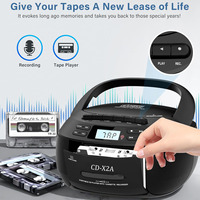 Lecteur de cassettes et de CD multifonctionnel avec écran USB et haut-parleur, lecteur de disques optiques CD/MP3 pour étudiants, enregistreur stéréo