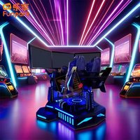Simulador de Realidad Virtual con Rotación de 360 Grados, Máquina de Juegos de Realidad Virtual, Dispositivo de Entretenimiento que Funciona con Monedas para Áreas de Juego Interiores