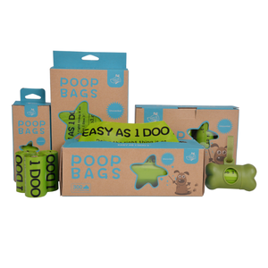 Beste Haustierzubehör kundenspezifisch 100% zertifiziert heim kompostierbar Astmd6400 & En13432 konforme Hunde-Kotbeutel - Product Image 1