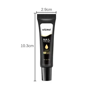 Nail Tips Glue Gel 10g Uv Glue For Black Hose Patch Glue Manicure Multi-function Strong Gel Nail Polish Extension