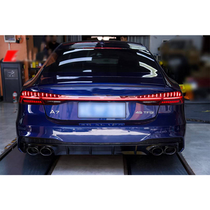 A7 Sline S7 C8(2019-2024) Reemplazo del difusor trasero de estilo <span class=keywords><strong>AS7</strong></span> Precio de fábrica OEM C8 RS7 Difusor trasero de Estilo negro para Audi A7 S7 C8 - Product Image 3