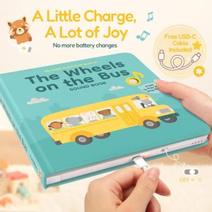 <span class=keywords><strong>Libro</strong></span> Interactivo con Sonido, Libros Educativos Parlantes para Niños, Aprendizaje de las Primeras Palabras en Inglés con Módulos de Sonido para Niños, Cartón - Product Image 4