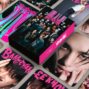 55 pz/set di KPOP randagi per bambini <span class=keywords><strong>Album</strong></span> Rock Star foto in scatola cartolina BangChan Han HyunJin Felix LOMO carte regalo per fan - Product Image 2