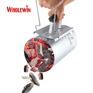 Акция, оптовая продажа, угольный стартер для барбекю большой емкости, угольный дымоходный стартер с двумя ручками - Product Image 6